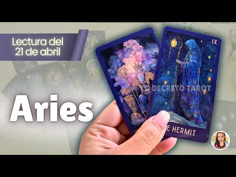 ARIES 💜 Hay algo ACERCÁNDOSE… y no te lo estás imaginando ✨  TAROT ARIES HOY – 21 ABRIL 2026