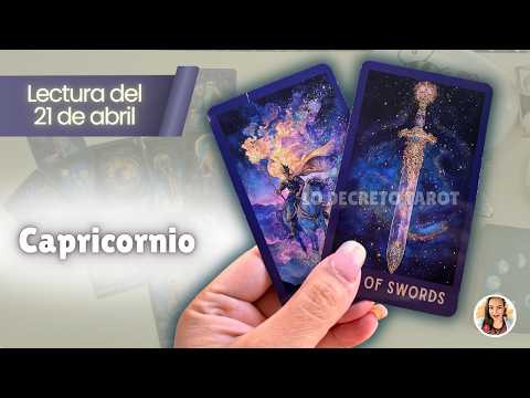 CAPRICORNIO 💜 Aquí hay una VERDAD que ya no puedes esquivar ⚠️  TAROT CAPRICORNIO HOY – 21 ABRIL 26