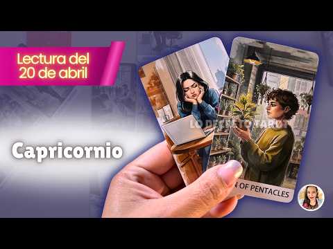 CAPRICORNIO ❤️ HAY ALGO BUENO ABRIÉNDOSE… PERO YA NO A CUALQUIER PRECIO  TAROT – 20 ABRIL 2026