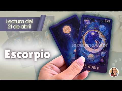 ESCORPIO 💜 Se viene JUSTICIA… y no te lo esperas ⚠️  TAROT ESCORPIO HOY – 21 ABRIL 2026