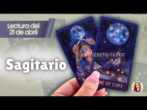 SAGITARIO 💜 Estás a UNA decisión de cambiarlo TODO 👀  TAROT SAGITARIO HOY – 21 ABRIL 2026