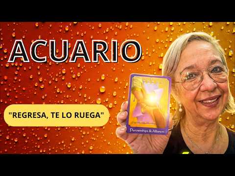 ACUARIO AMOR!  Esto no espera. Volverá! Y sabes porqué? ! Como tú te le entregaste nadie!