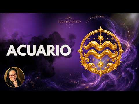 ACUARIO 💜 ¡QUÉ DESCARO TAN BIEN ENSAYADO! ALGUIEN NO SE VA, PERO TAMPOCO SE QUEDA | TAROT AMOR HOY